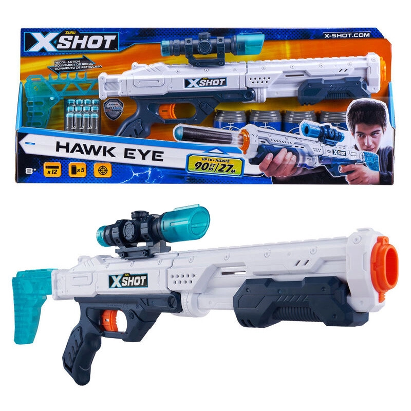 E-shop X-Shot Excel Hawk Eye blaster s hľadáčikom a 16 nábojmi