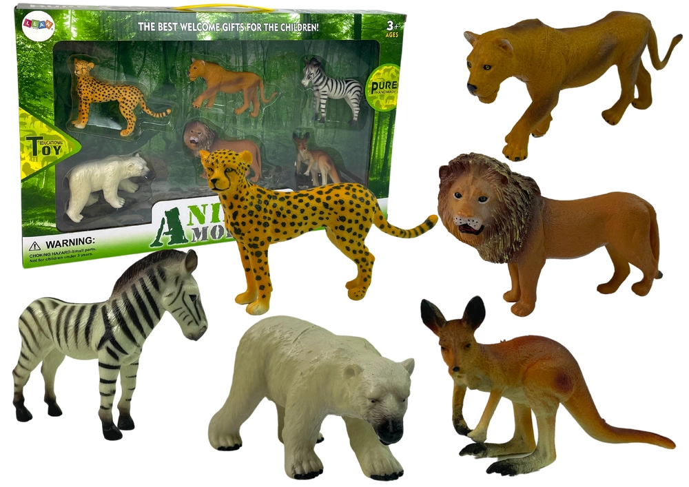 E-shop LEAN TOYS figúrok Divoké zvieratá 6 ks