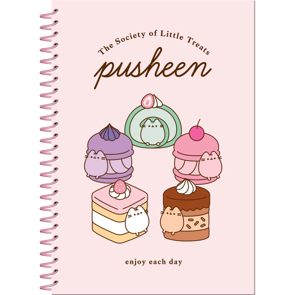 Pusheen set – krúžkový blok a samolepky