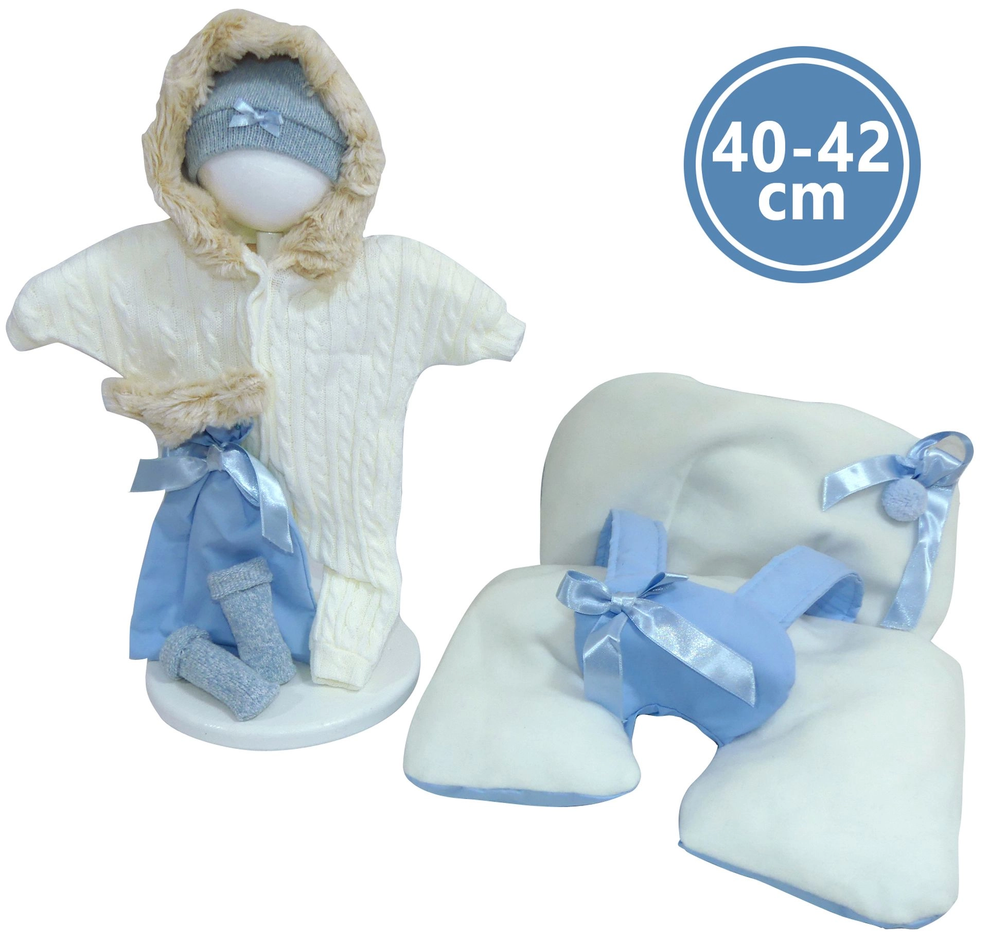 E-shop Llorens M740-77 oblečenie pre bábiku NEW BORN 40-42 cm