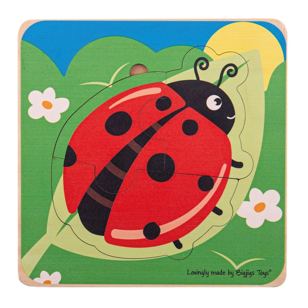 E-shop Bigjigs Toys vkladacie puzzle životné cykly lienky