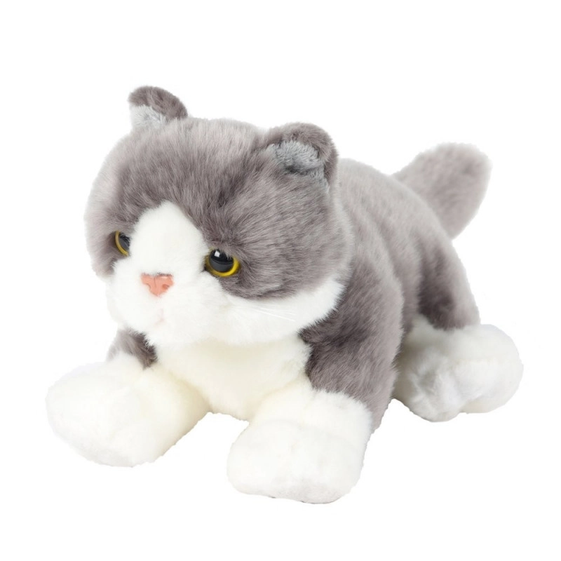 E-shop Sivý ležiaci maskot mačky 30 cm