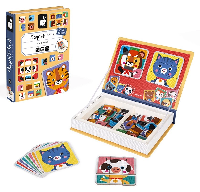 E-shop Janod magnetibook Zvieratá Puzzle
