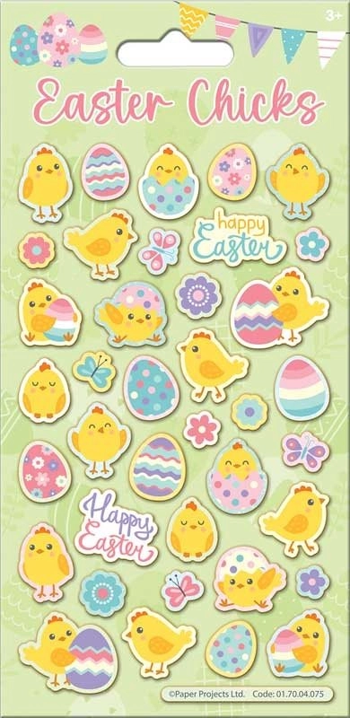 Trblietavé samolepky Veľká noc – znovu použiteľné dekorácie