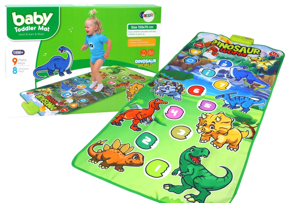 E-shop LeanToys Taneční podložka s dinosaury