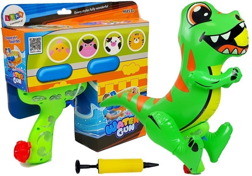 E-shop Lean Toys veľká nafukovacia pištoľ dinosaura