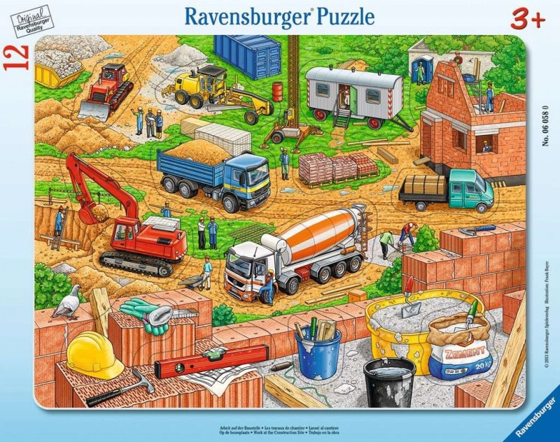 E-shop Ravensburger Deskové Frank Bayer Práce na staveništi 12 dielov