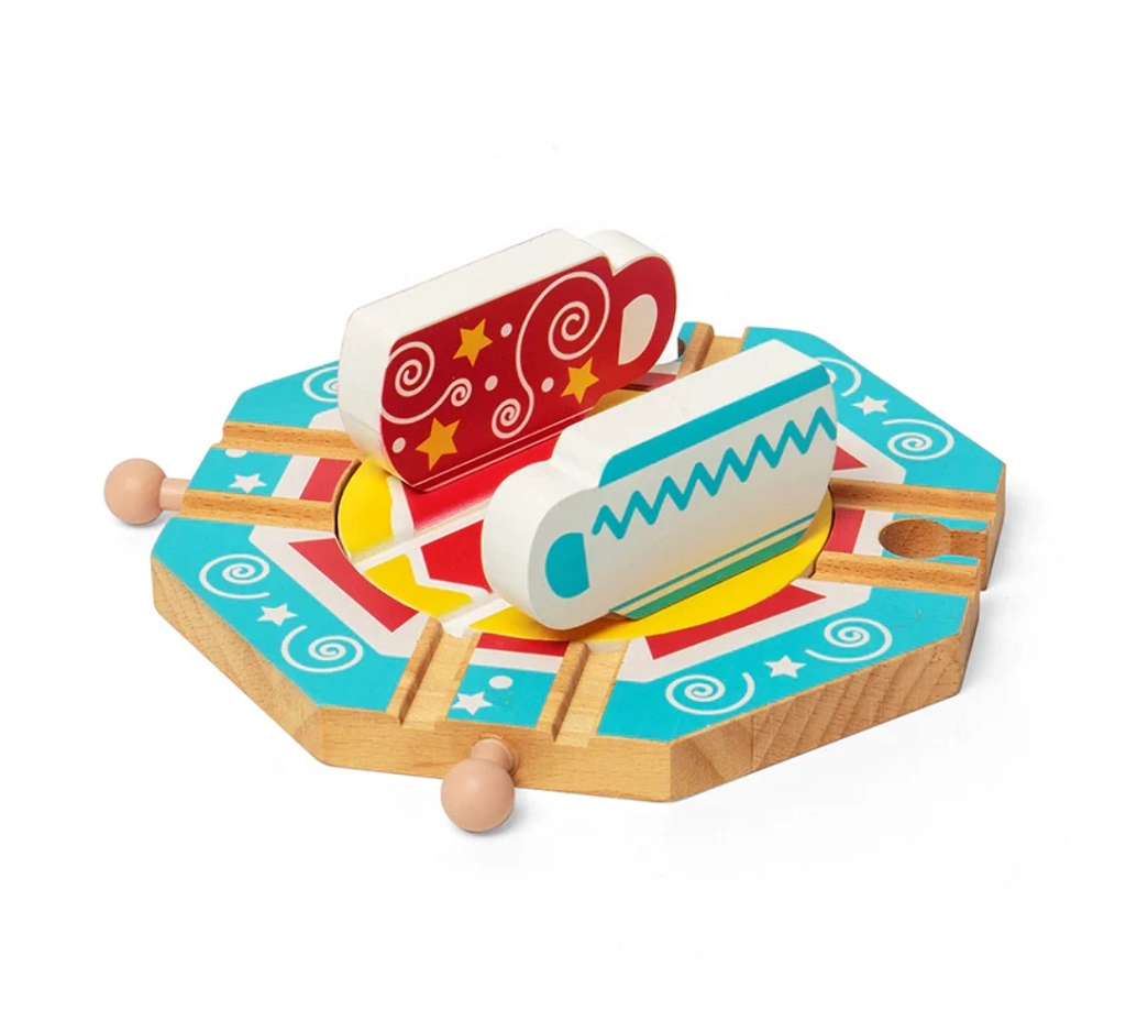 E-shop Bigjigs Rail Točna s motivem čajových lístků