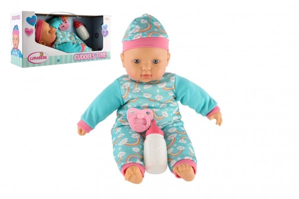 E-shop Teddies miminko 40 cm měkké tělo s lahvičkou s dudlíkem