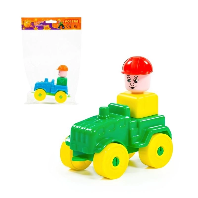 E-shop Stavebnica Malý cestovateľ traktor 10 dielikov