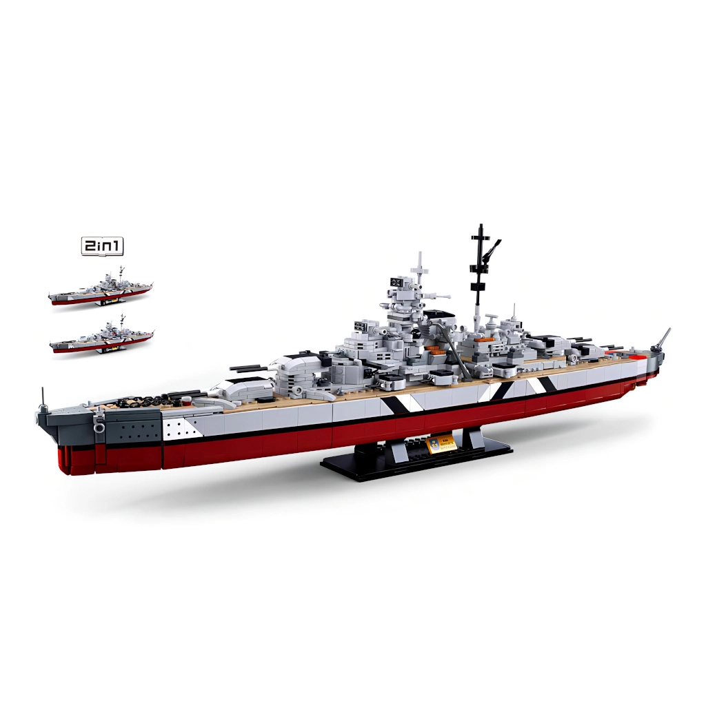 E-shop Sluban B1102 Bojová loď Bismarck 2v1