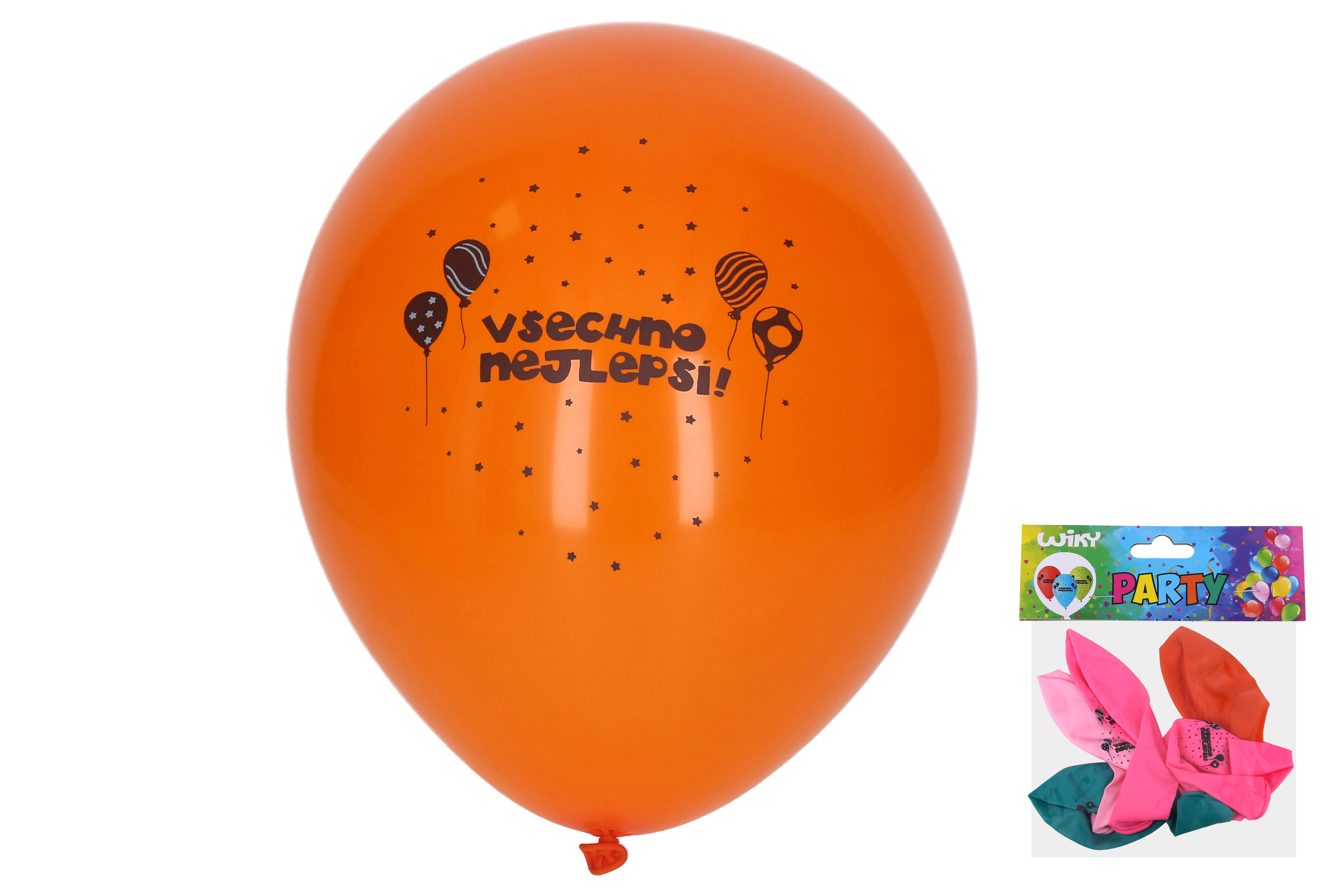 E-shop Wiky Balónik nafukovací 30 cm sada Všetko najlepšie