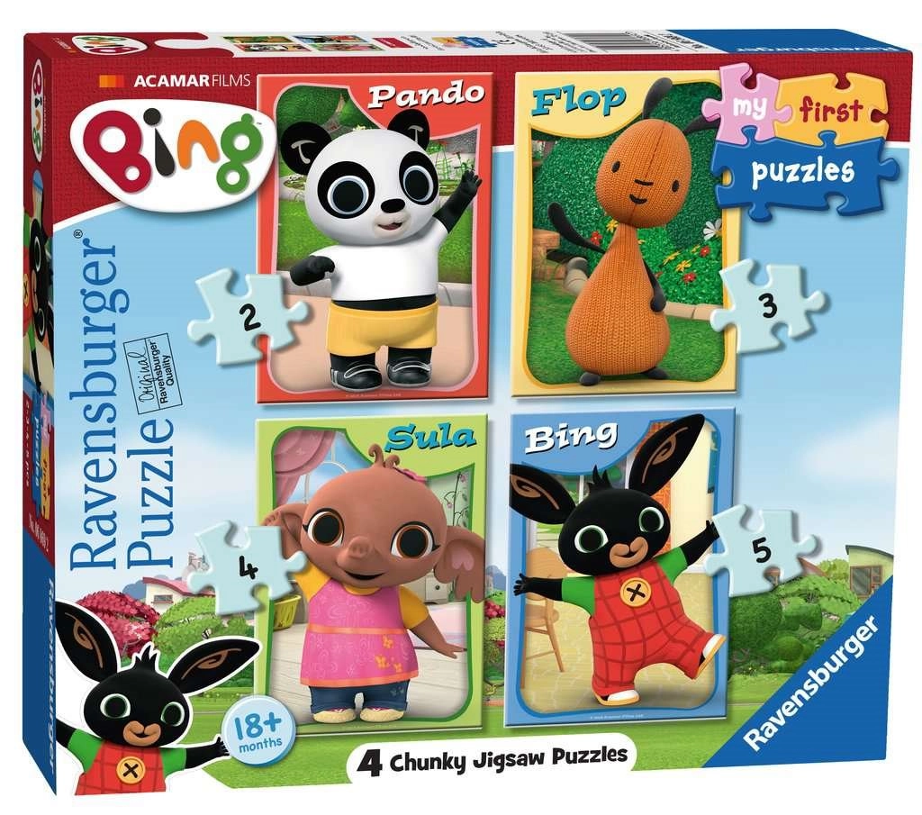 E-shop Ravensburger Moje první Bing Kamarádi 4v1 2,3,4,5 dielov