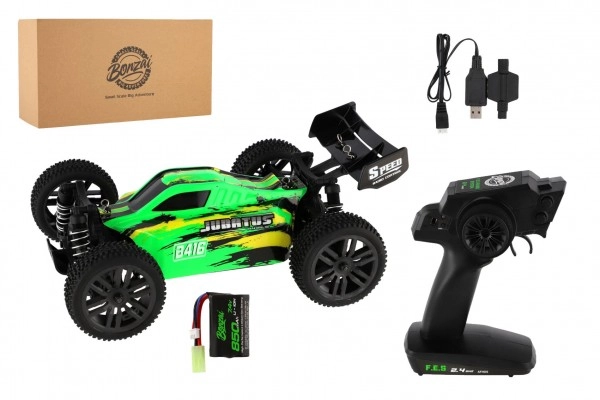 E-shop Teddies Auto RC Buggy Bonzai Jubatus off-road 30cm plastové zelené 2,4GHz