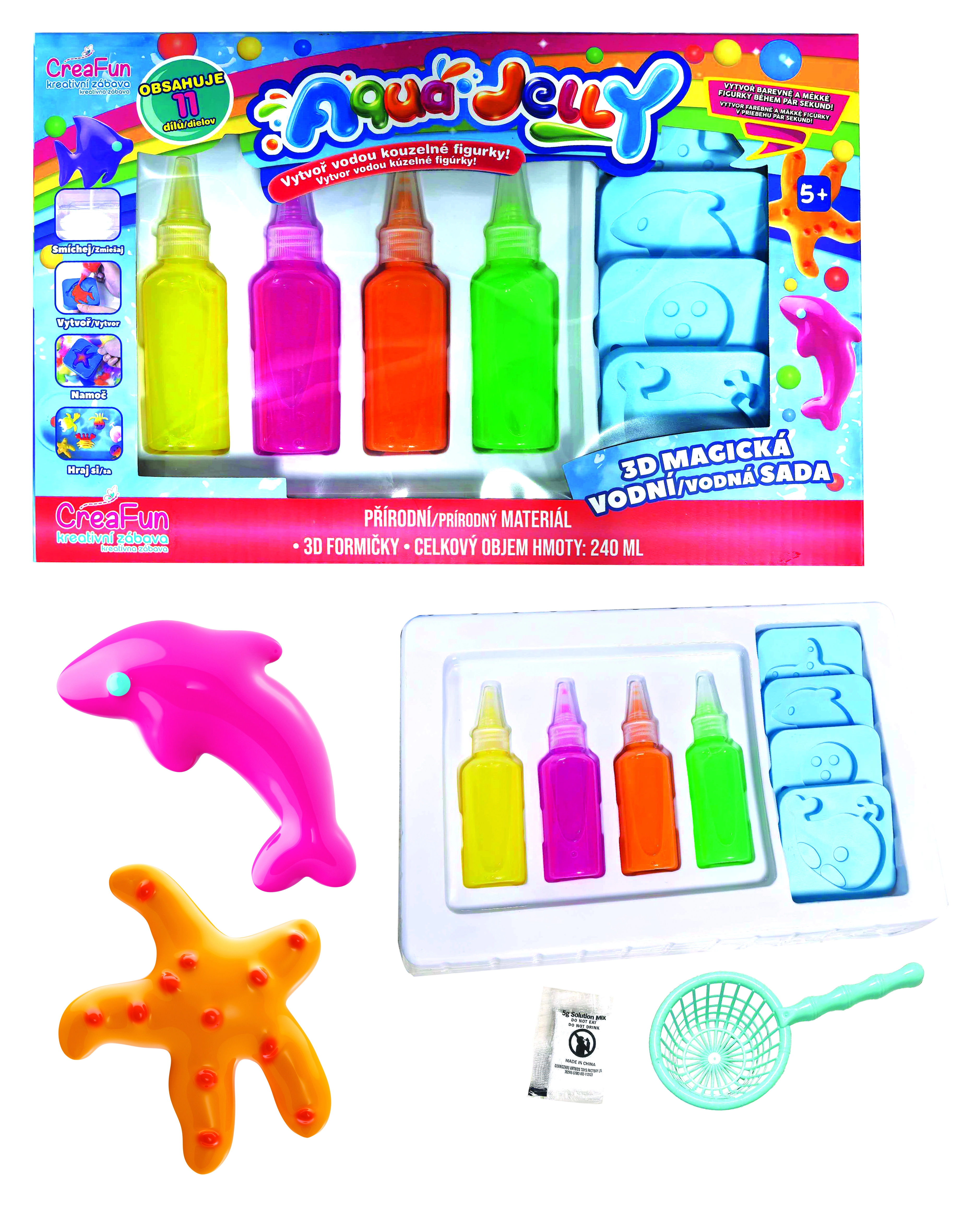 Aqua Jelly 3D magické postavičky kreatívna súprava