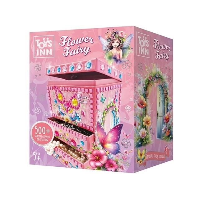 E-shop Dekoratívna šperkovnica Flower Fairy Bellisa – kreatívna mozaiková sada pre deti