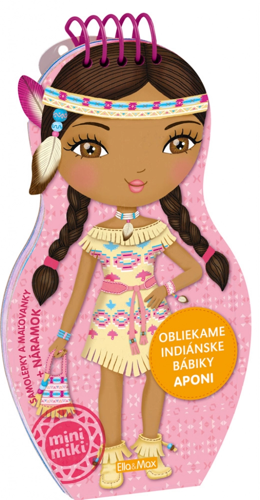 E-shop Omaľovánky obliekame indiánske bábiky Aponi