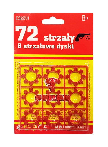 E-shop kapisóny osemranné disky pre detské pištole a revolvery