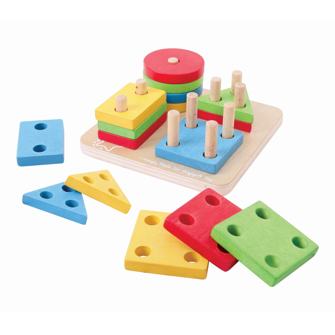 E-shop Bigjigs nasadzovanie tvarov na tyče