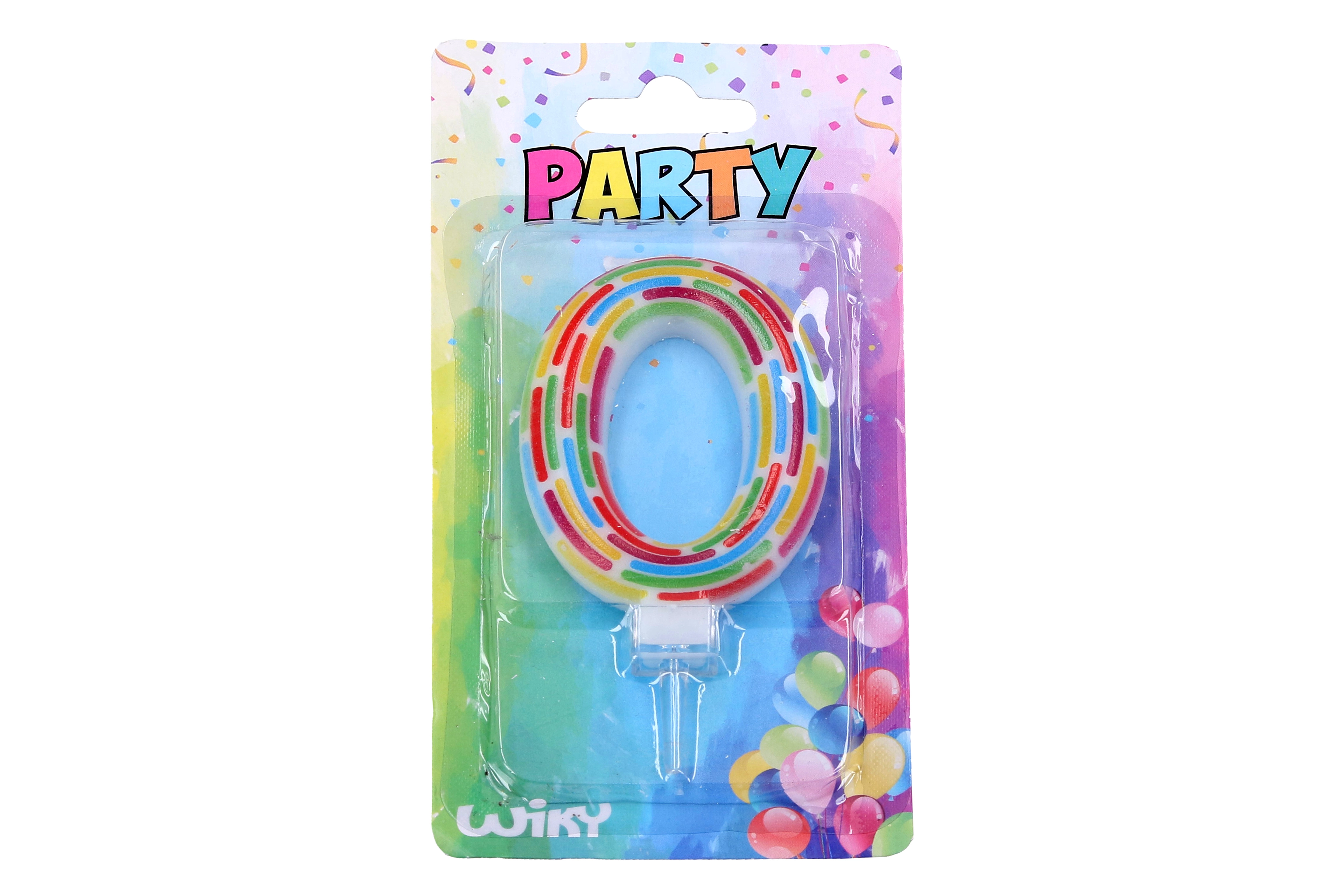E-shop Párty svíčka číslo 0 Čárky