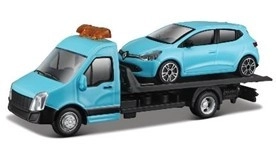 E-shop Bburago Odťahovka + Renault Clio modré 1:43
