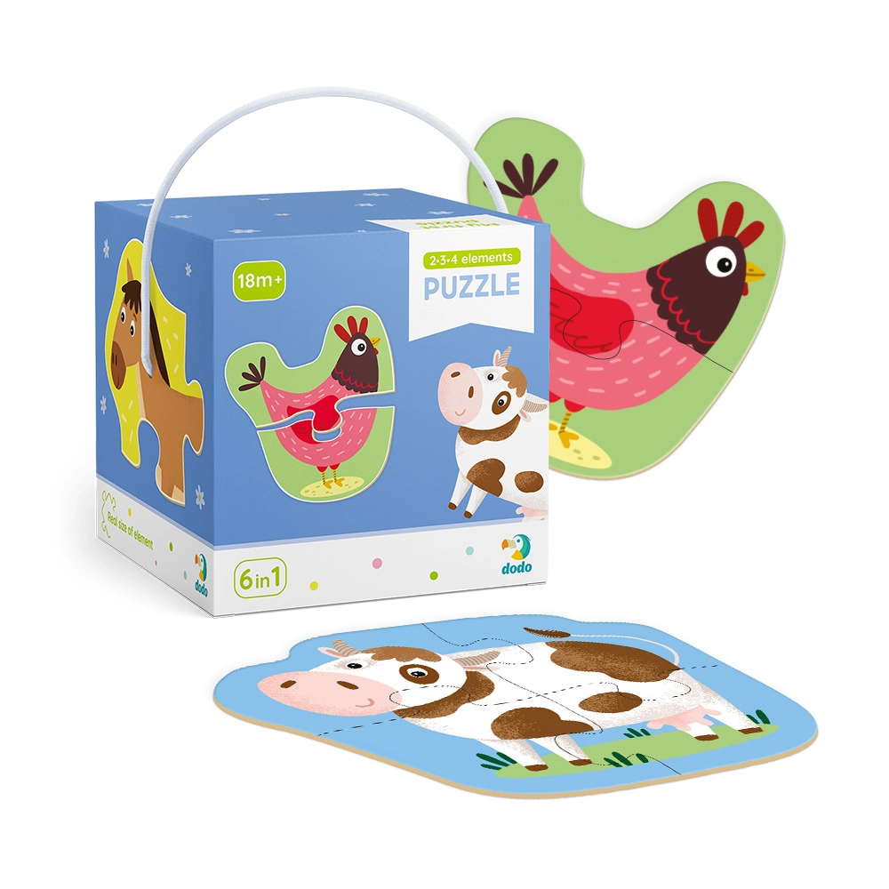 Dodo puzzle 2–4 dieliky – domáce zvieratá