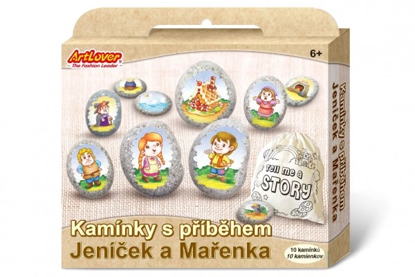 E-shop SMT Creatoys Malování na oblázky kameny s příběhem Jeníček a Mařenka