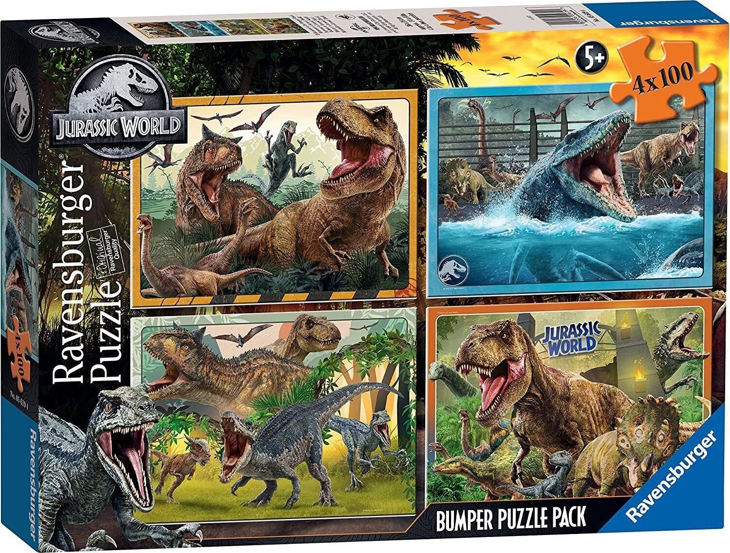 E-shop Ravensburger puzzle Jurassic World sada 4x100 ks