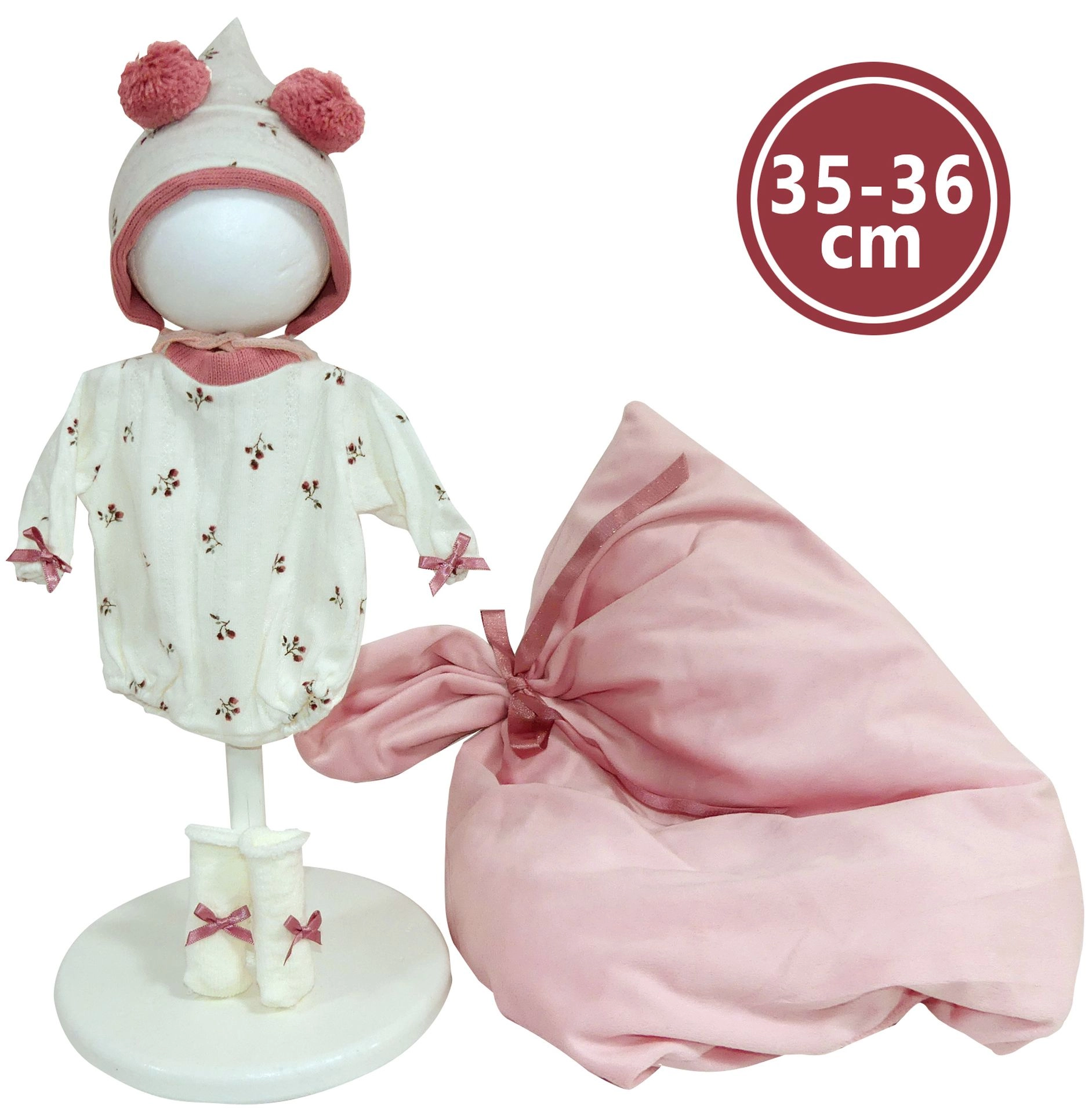 E-shop Llorens M635-78 oblečenie pre bábiku NEW BORN 35-36 cm