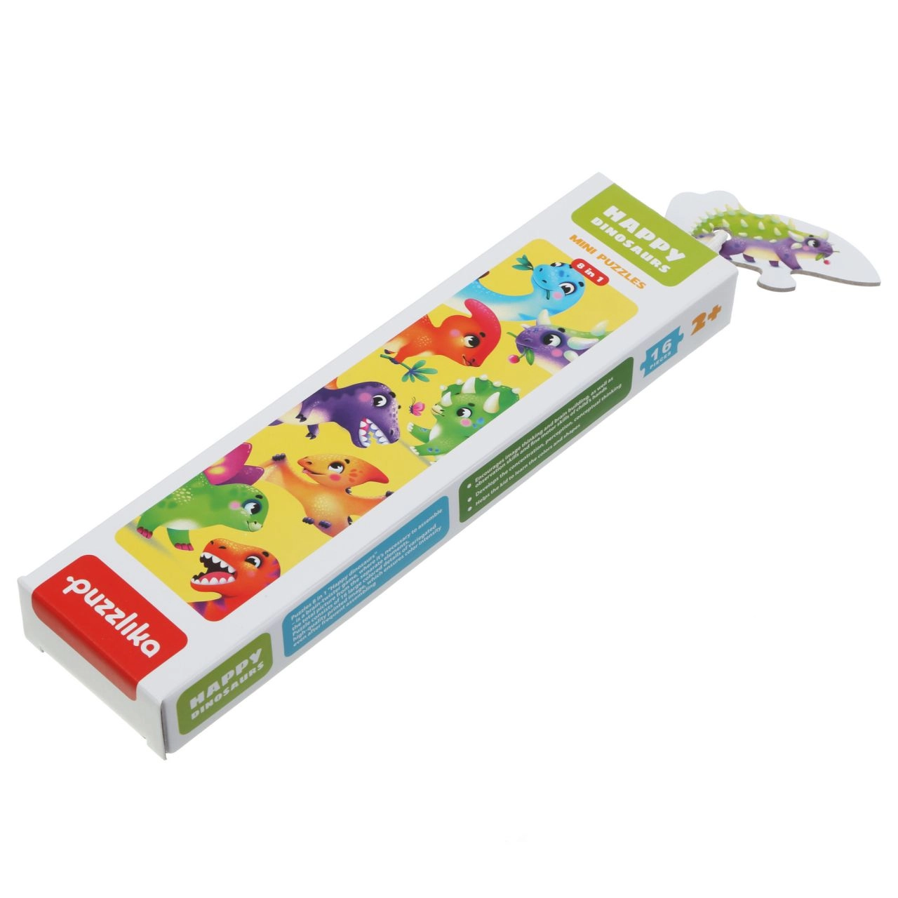 E-shop Puzzlika 15252 Dinosauři 8 zvířátek 16 dielov