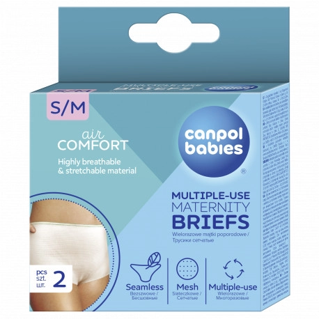 E-shop Canpol Babies Elastické nohavičky S/M materské po pôrode prateľné 2 ks
