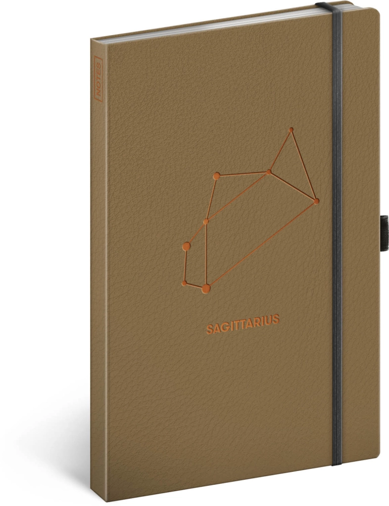 E-shop Notes - Zverokruh Strelec, linajkový, 13 × 21 cm