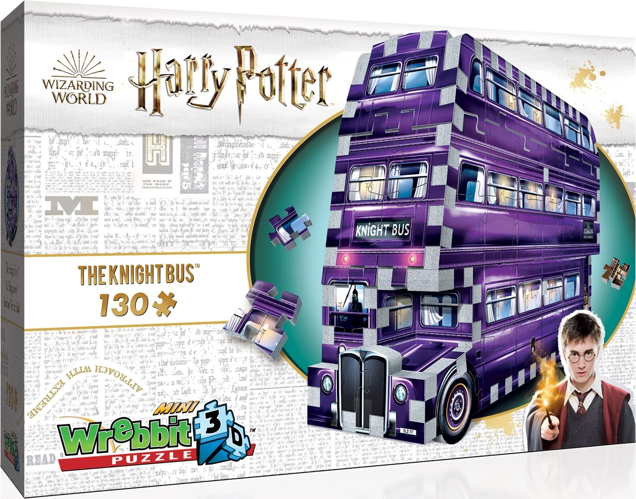 E-shop Wrebbit 3D puzzle Harry Potter: Záchranný autobus 130 ks (mini)