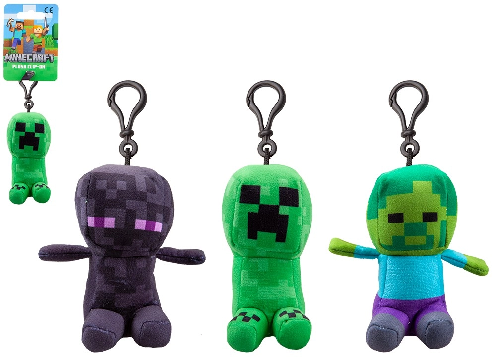E-shop Minecraft plyšová postavička s klipom 13 cm