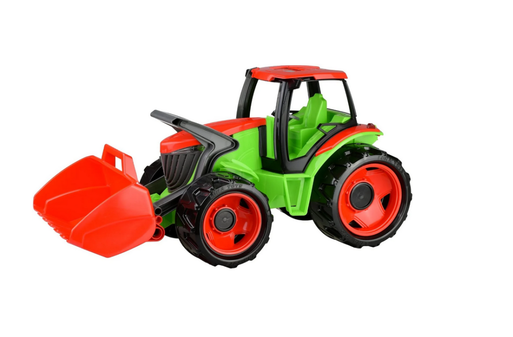 E-shop Lena Traktor s lyžicou modro-sivý