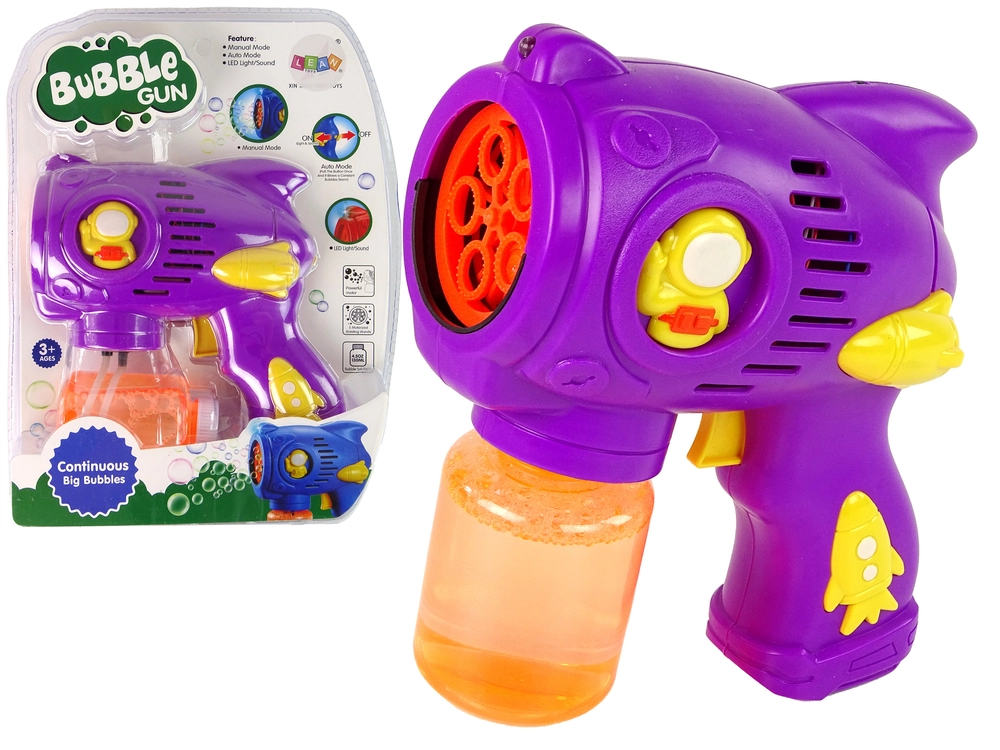 E-shop Lean Toys Fialový stroj na výrobu bublín