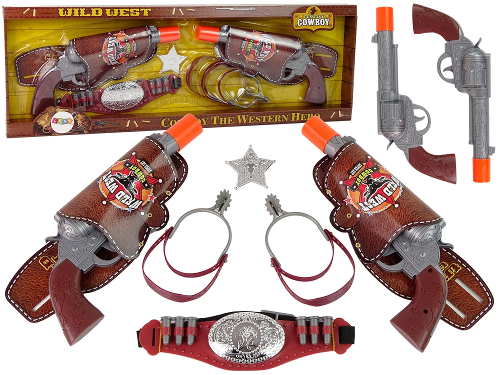 E-shop Lean Toys Veľká súprava Kovboja s doplnkami