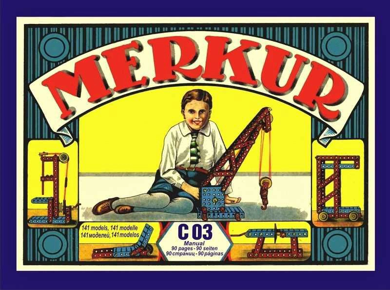 E-shop Stavebnica MERKUR Classic C03 – kovová retro sada, 141 modelov