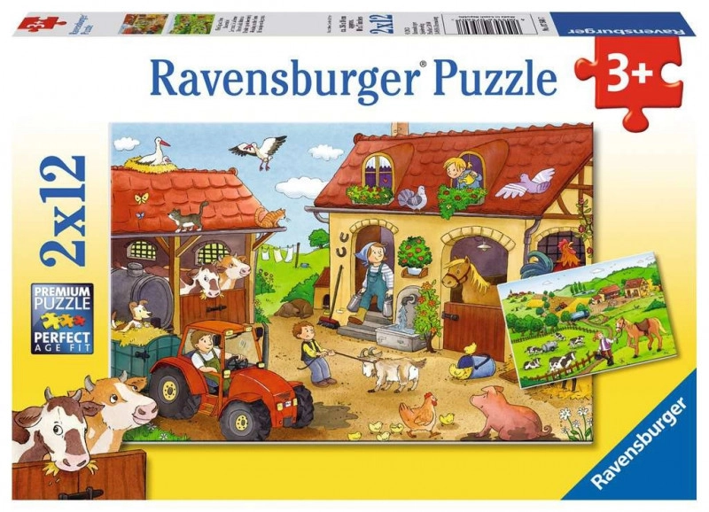 E-shop Ravensburger Práce na farmě 2 x 12 dielov
