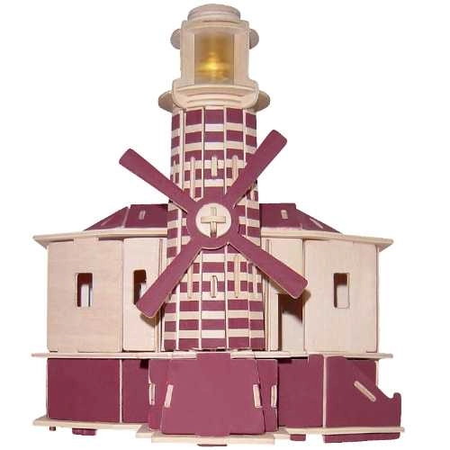 Drevené 3D Puzzle Maják