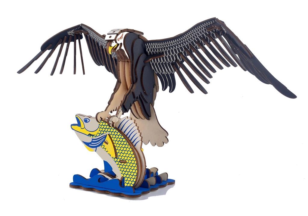 E-shop Drevené 3D puzzle orol