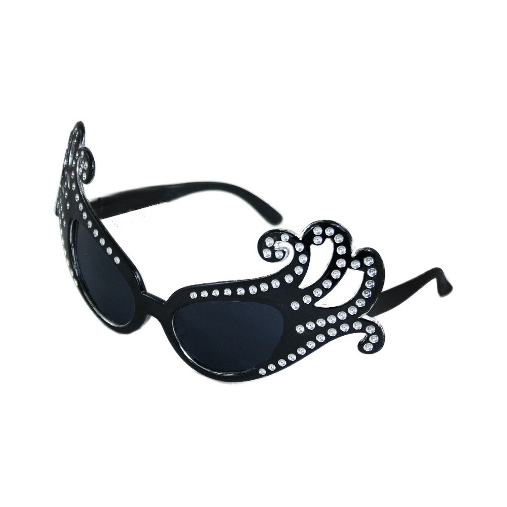 E-shop Rappa Karnevalové okuliare Lady G čierne