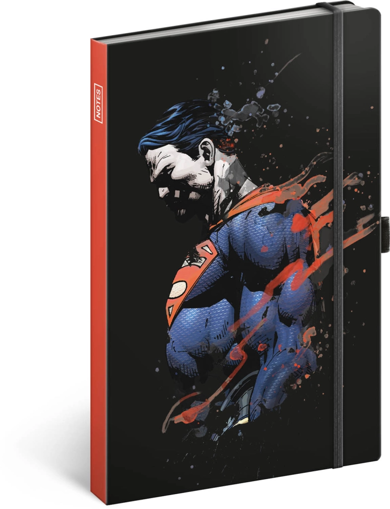 E-shop Notes Superman, linajkový, 13 × 21 cm