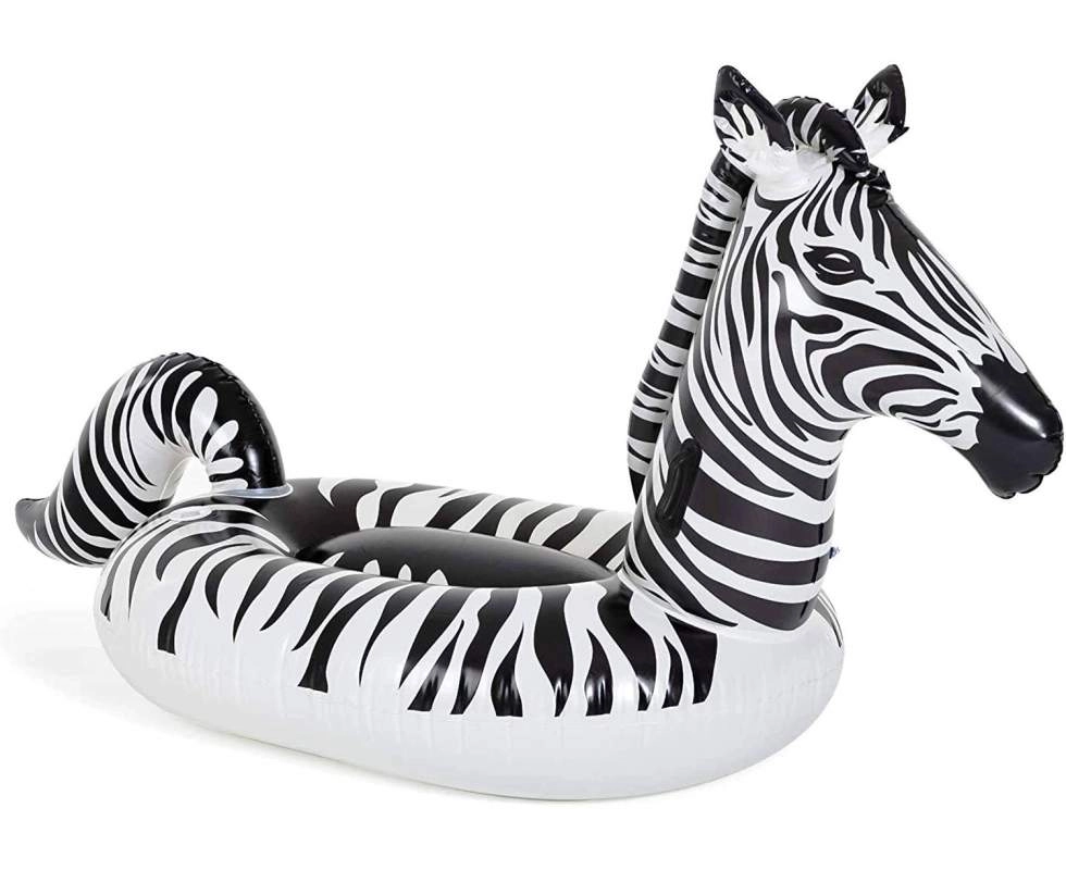 E-shop Bestway shumee Nafukovací matrac Zebra LED 254 x 142 cm 41406