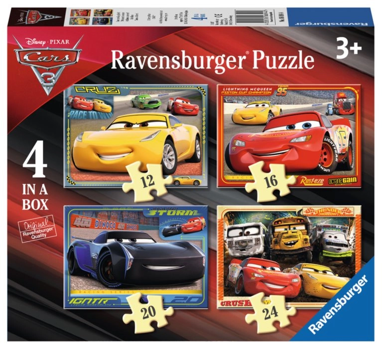 E-shop Ravensburger Disney Auta 3 12,16,20,24 dielov