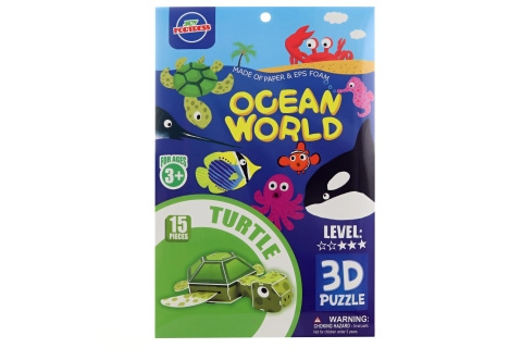 3D penové puzzle korytnačka