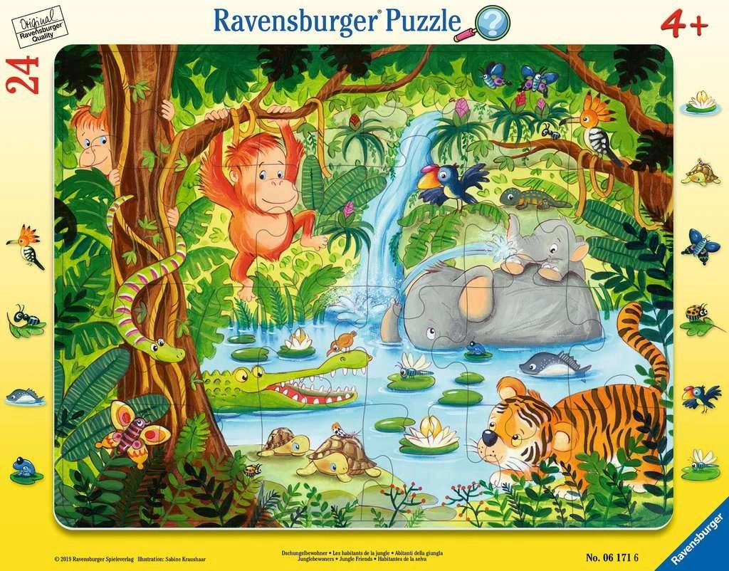 E-shop Ravensburger Přátelé z džungle 24 dielov