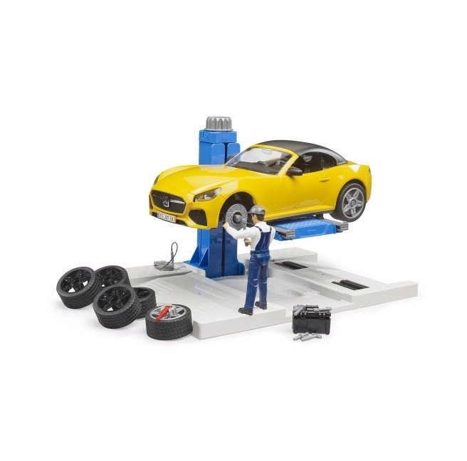 Bruder 62112 Autoservis, autoservis a mechanik