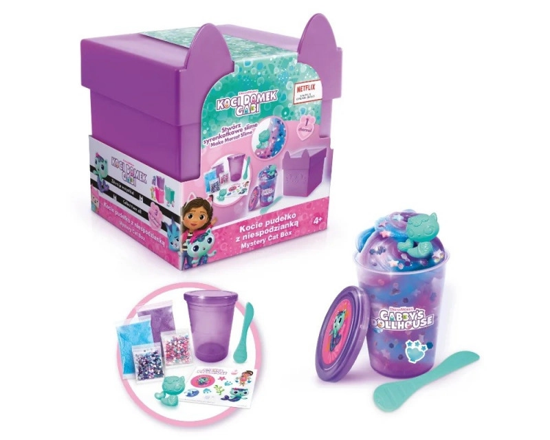 E-shop Gabi’s Cat House plastelína – Box s prekvapením pre mačky, fialová (sliz)