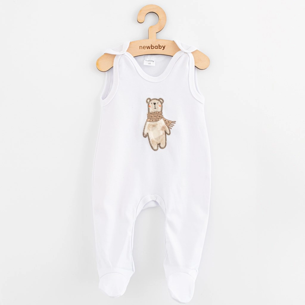 Dojčenské bavlnené dupačky New Baby Polar Bear